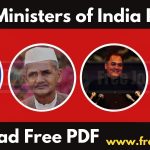 List of Prime Ministers of India In Hindi PDF (1949-2019)