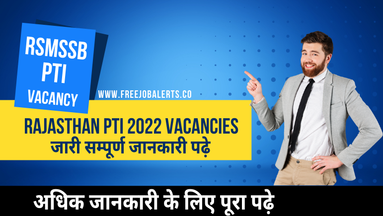 Rajasthan PTI 3rd Grade Recruitment 2022, Apply Online For 5126 Vacancies